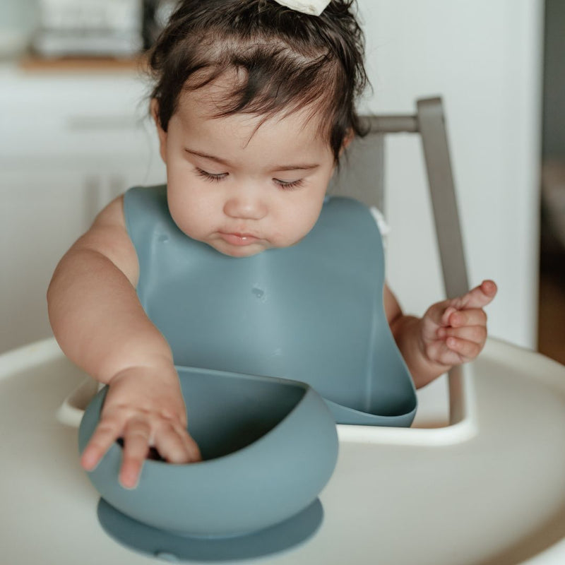 Stage 1 Suction Bowl & Spoon Set | Ocean