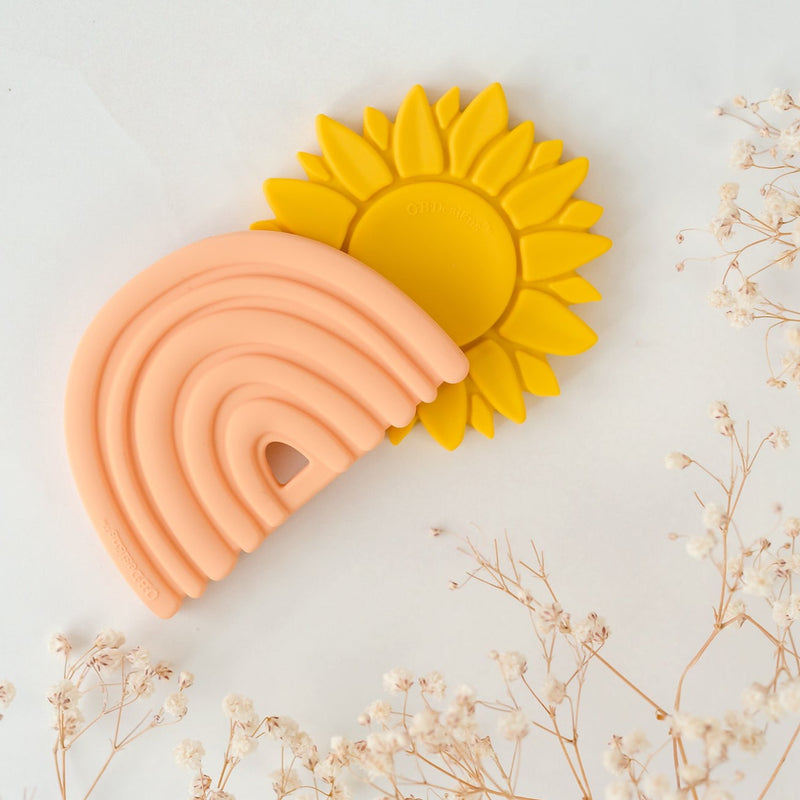 Silicone Sunflower Teether | Ginger