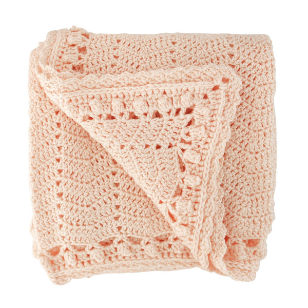 Peach | Crochet Baby Blanket | Handmade | OB Designs Decor Range O.B. Designs 