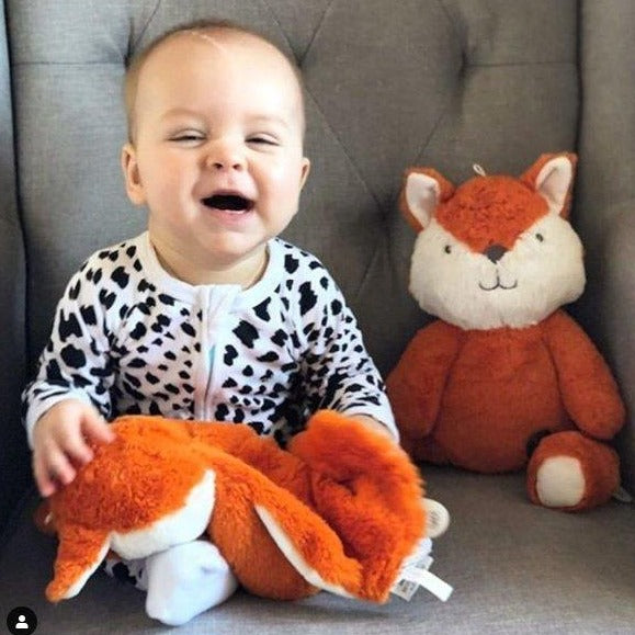 Baby Lovey | soft Toys | Frankie Fox | baby playing with plush and lovey toys