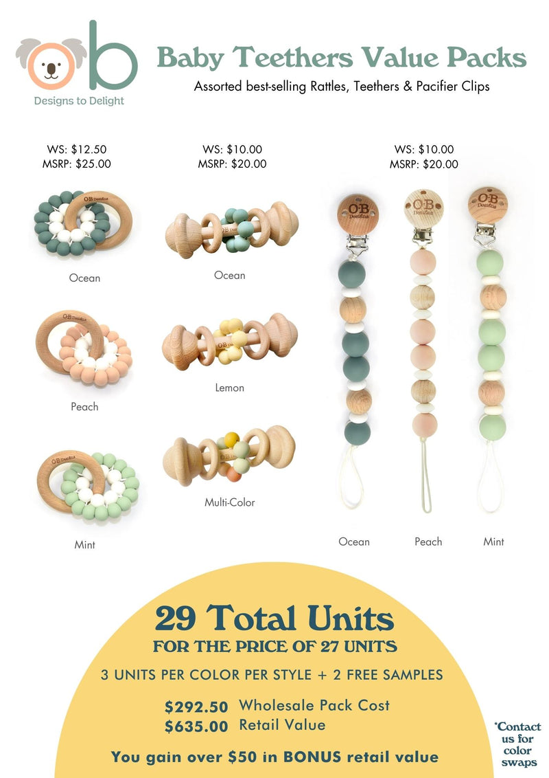 Baby Teethers Value Pack O.B. Designs
