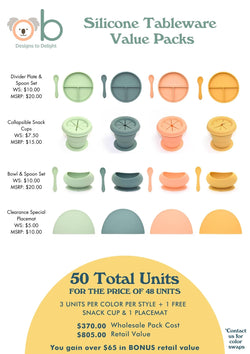 Silicone Tableware Value Pack O.B. Designs