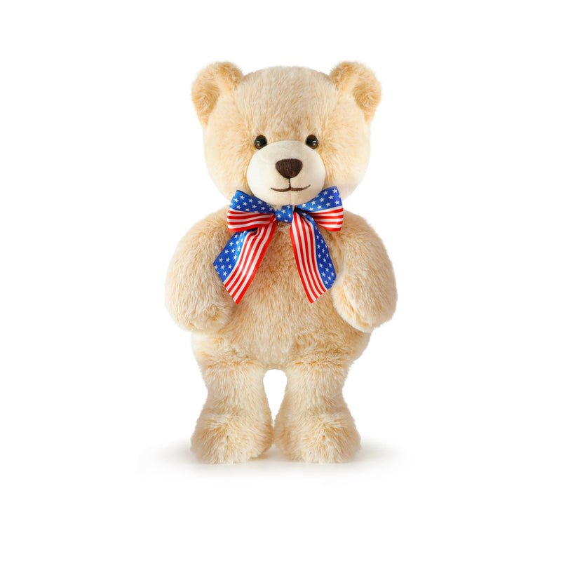 PRE-ORDER ETA APRIL. Liberty Cuddlington Bear Soft Toy 13" / 33 cm