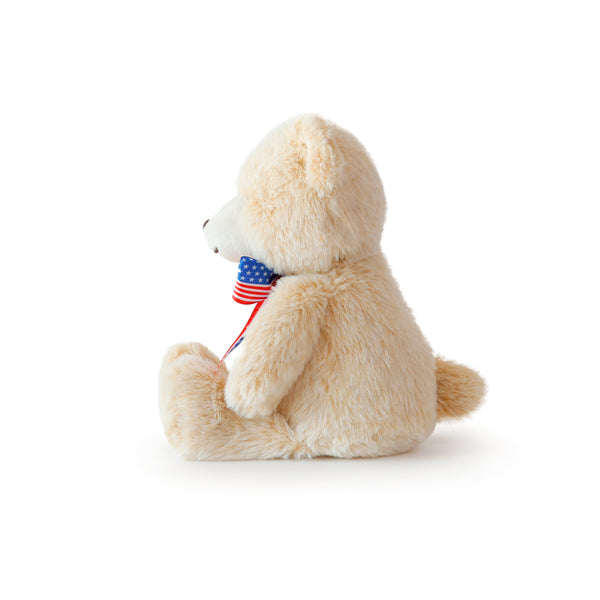 PRE-ORDER ETA APRIL. Little Liberty Cuddlington Bear Soft Toy 10"/ 25 cm