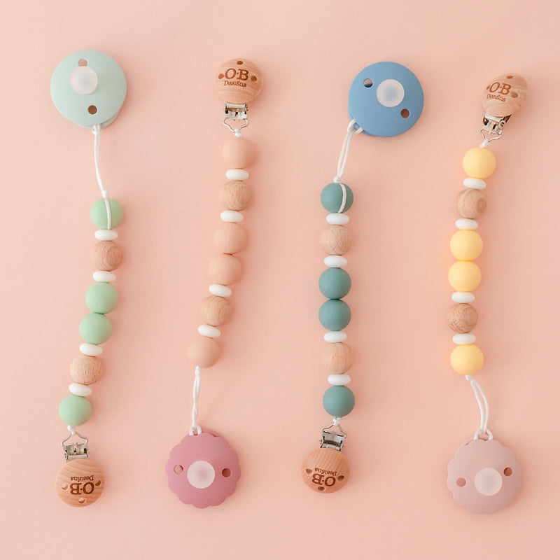 Peach Pink Eco-Friendly Pacifier Chain – OB US