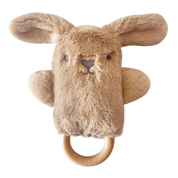 Bailey Caramel Bunny Soft Rattle Toy 9"/19cm