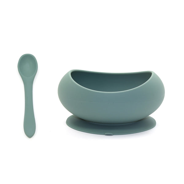 Stage 1 Suction Bowl & Spoon Set | Ocean