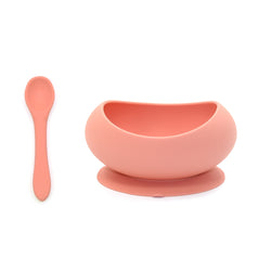 Stage 1 Suction Bowl and Spoon Set | Guava