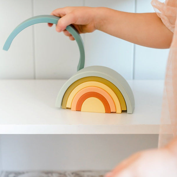 Silicone Rainbow Stacker | Toys for Kids | O.B. Designs