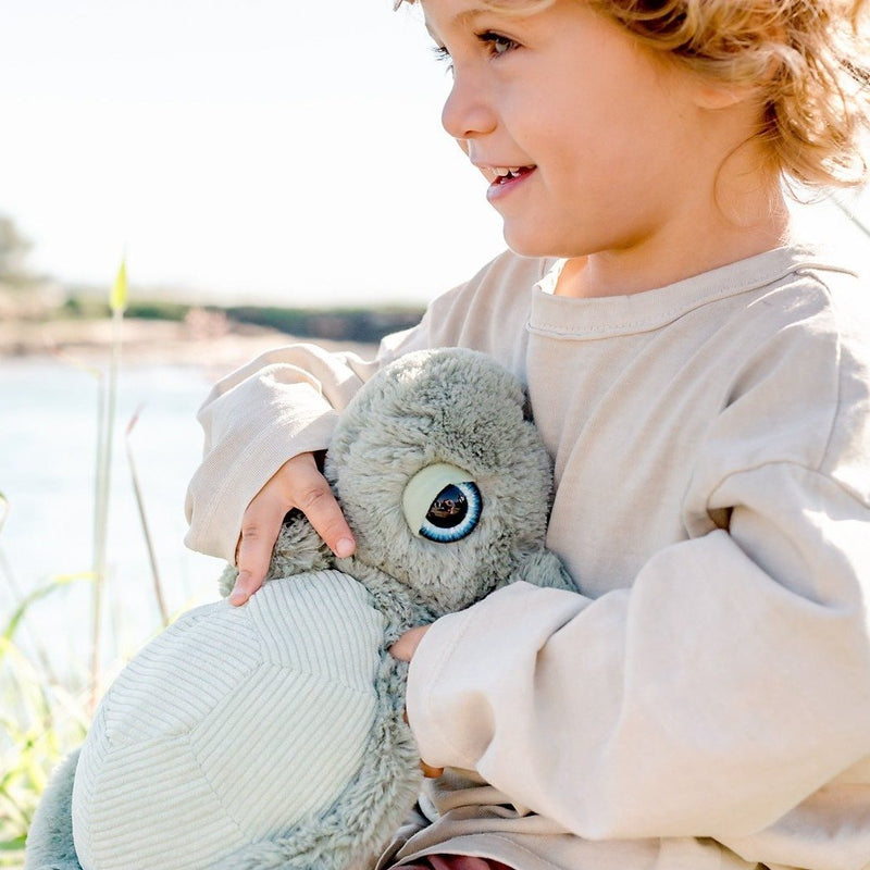 Turtle Soft Toy Sage Colour | Sea Toys for Kids | O.B. Designs 