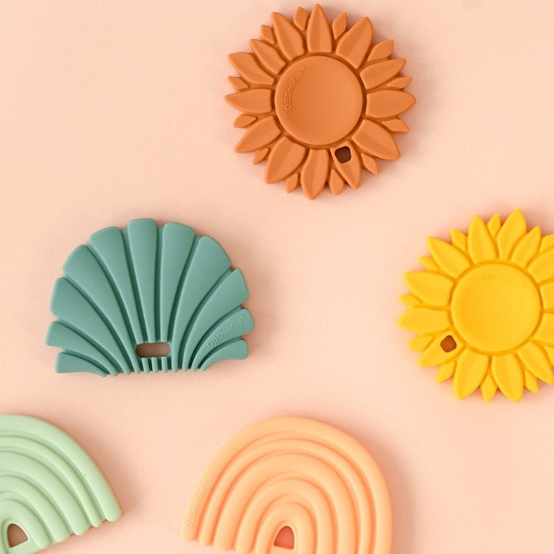 Silicone Sunflower Teether | Ginger