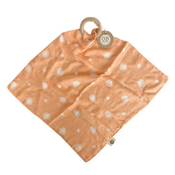 Peach Muslin Security Blanket | Eco-Friendly | Ethically Made | Daisy Print | O.B. Designs