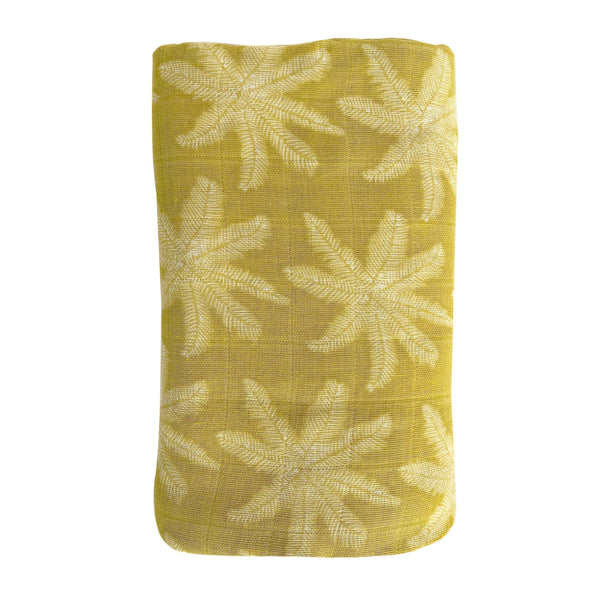 Pear Bamboo Cotton Muslin | Eco-Friendly | Ethically Made| Palm Print | O.B. Designs