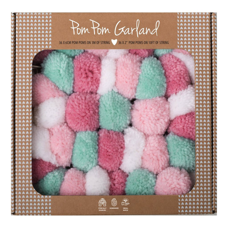 Confetti Pink Pom Pom Garland