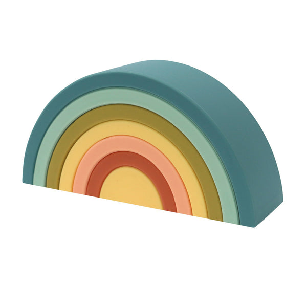 Silicone Rainbow Stacker | Blueberry | Ethically Made | OB Designs USA